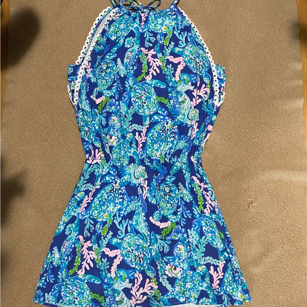 Lilly Pulitzer Romper Size XXS tie back super cute!